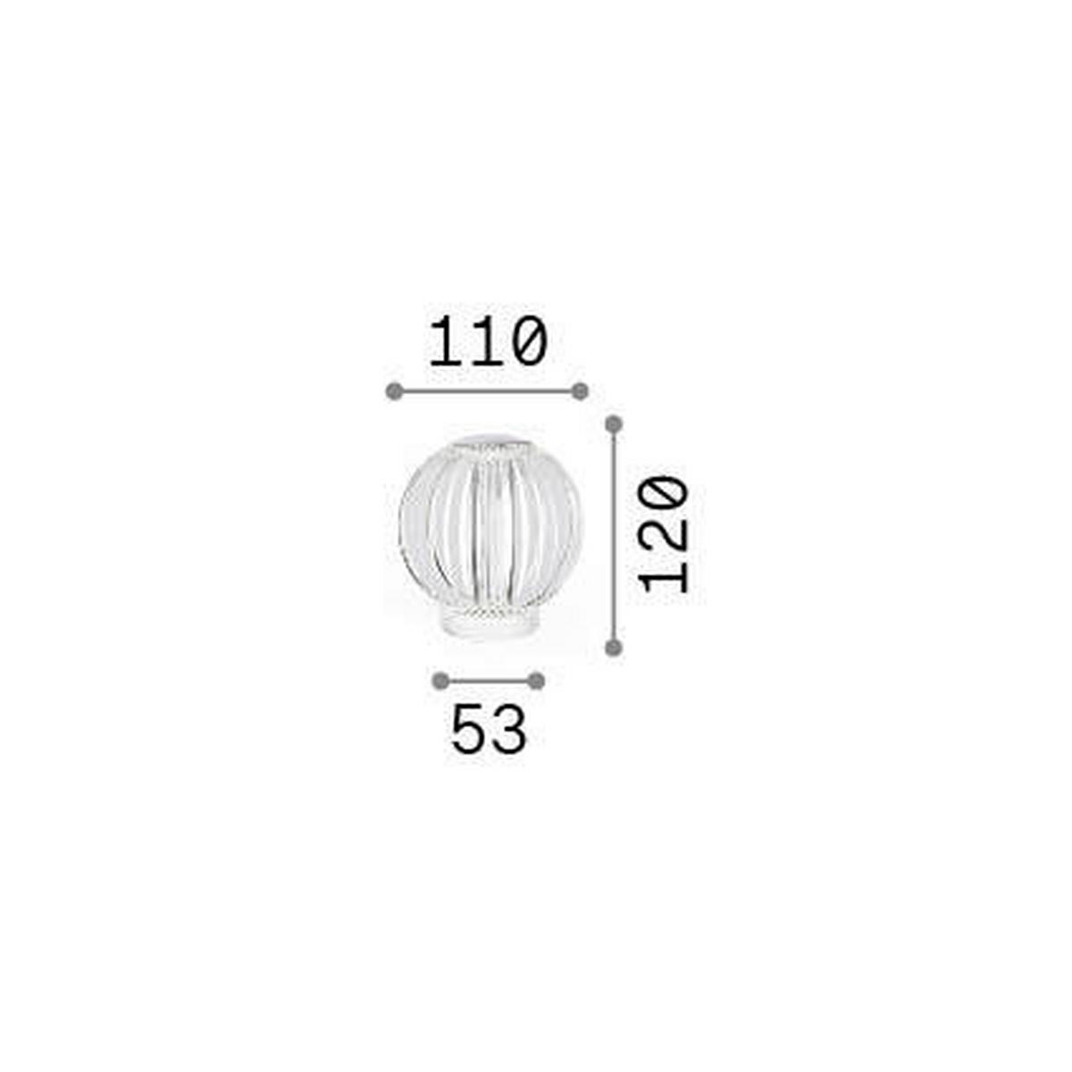 AKKU-TISCHLEUCHTE 11/12 cm  - Klar, Design, Kunststoff/Metall (11/12cm) - Ideal Lux