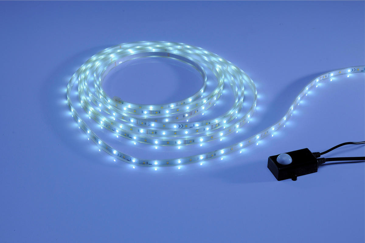 LED-STRIP CCT BEWEGUNGSSENSOR TEANIA 500/1,5/0,5 cm   - Transparent/Weiß, Design, Kunststoff/Metall (500/1,5/0,5cm) - P & B