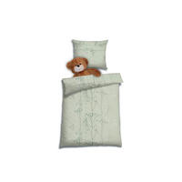 BETTWÄSCHE 2-teilig Musselin 100/135 cm  - Salbeigrün, Basics, Textil (100/135cm) - Florella