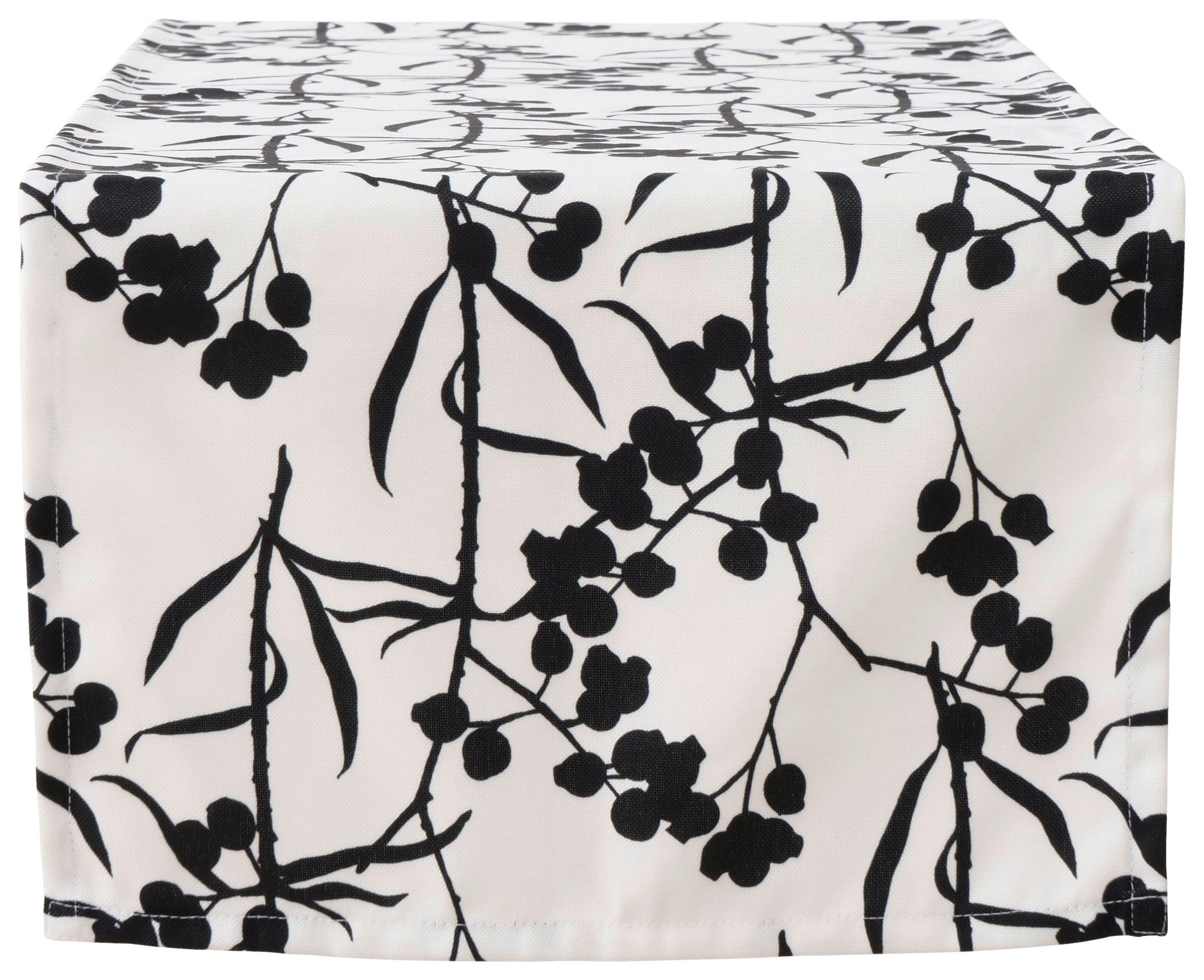 TISCHLÄUFER Textil Weiß, Beige  - Beige/Weiß, Trend, Textil (140/40/1cm)