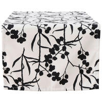 TISCHLÄUFER Textil Weiß, Beige  - Beige/Weiß, Trend, Textil (140/40/1cm)