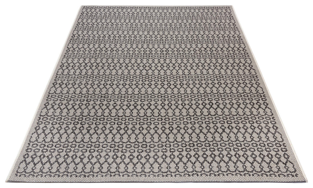 OUTDOORTEPPICH 76/150 cm Clyde Grau, Beige  - Beige/Grau, Design, Kunststoff (76/150cm)