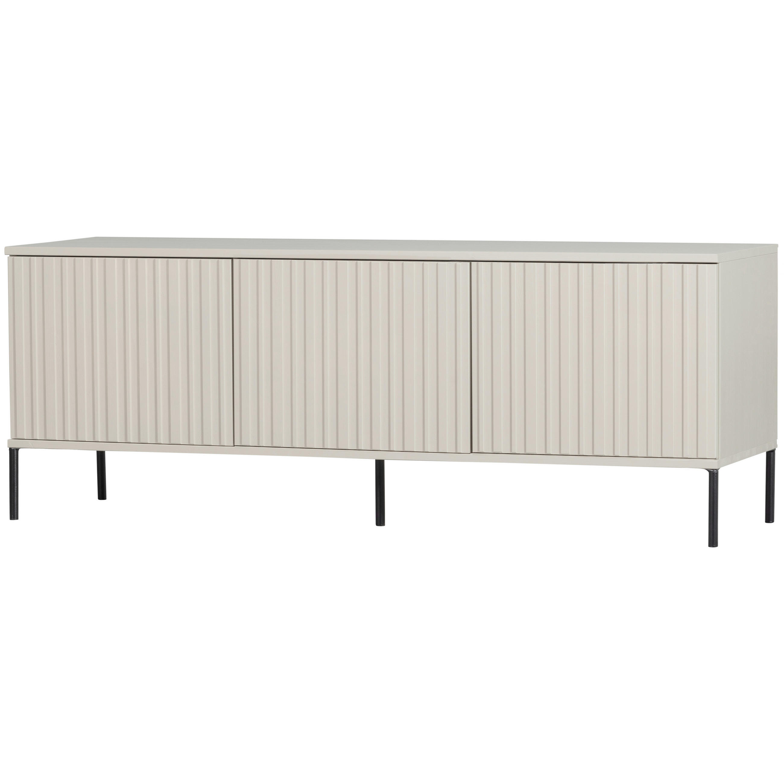 LOWBOARD Gravure 100/56/44 cm   - Schwarz/Grau, Design, Holz/Metall (100/56/44cm) - Livetastic