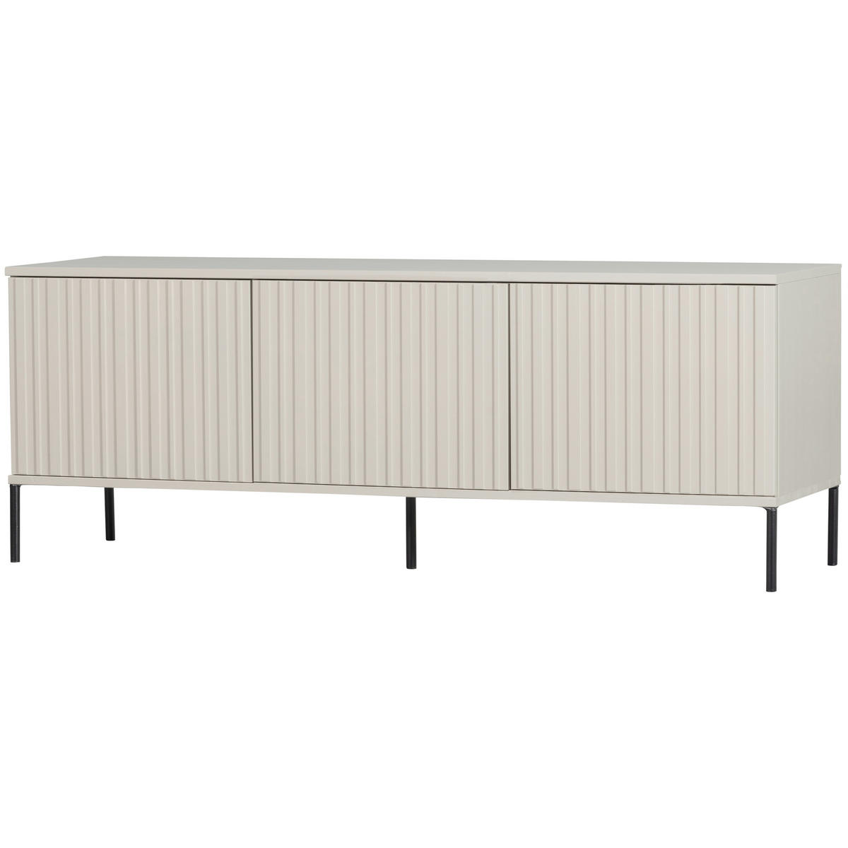 LOWBOARD Gravure 100/56/44 cm   - Schwarz/Grau, Design, Holz/Metall (100/56/44cm) - Livetastic