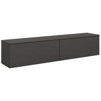 LOWBOARD  180,3/37,6/37,4 cm  individuell planbar, hängend, in verschiedenen Größen erhältlich, in verschiedenen Holzdekoren erhältlich  - Schieferfarben, Design, Holzwerkstoff (180,3/37,6/37,4cm) - Celina Home