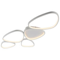 STROPNÍ LED SVÍTIDLO, 116,5/56,5/6,5 cm - bílá, Design, kov/plast (116,5/56,5/6,5cm)