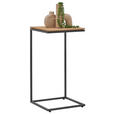 BEISTELLTISCH in Holz, Metall 35/35/66,5 cm  - Eichefarben/Anthrazit, Design, Holz/Metall (35/35/66,5cm) - Valnatura