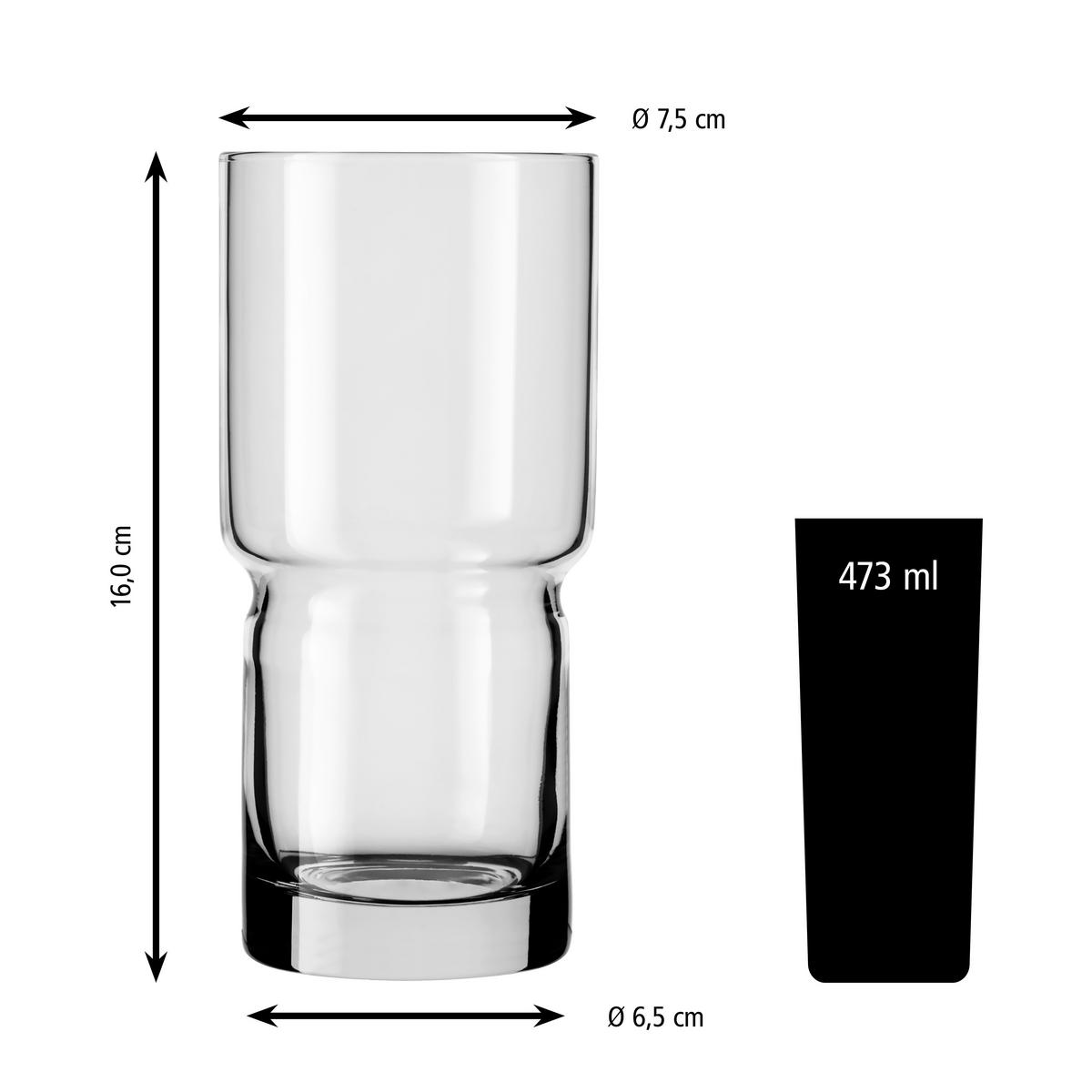 GLÄSERSET NEWTON  12-teilig  - Klar, Basics, Glas (7,5/16cm)
