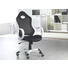 CHEFSESSEL Lederlook, Netz Schwarz, Weiß - Schwarz/Weiß, Design, Kunststoff/Textil (63/110,5-122,/68cm) - XORA