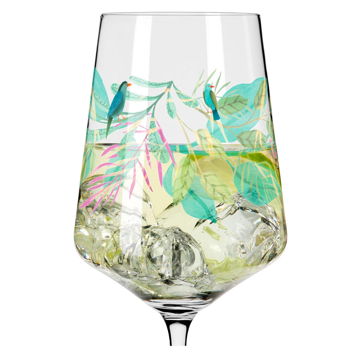 SPRITZERGLAS 544 ml  - Rosa/Grün, LIFESTYLE, Glas (9,3/22,5/9,3cm) - Ritzenhoff