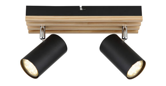 STRAHLER 26/8/12,5 cm   - Schwarz, Natur, Holz/Metall (26/8/12,5cm) - Novel