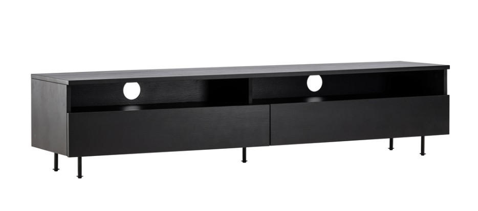 TV-BÄNK 160/40/40 cm  - svart, Design, metall/trämaterial (160/40/40cm) - Best Price