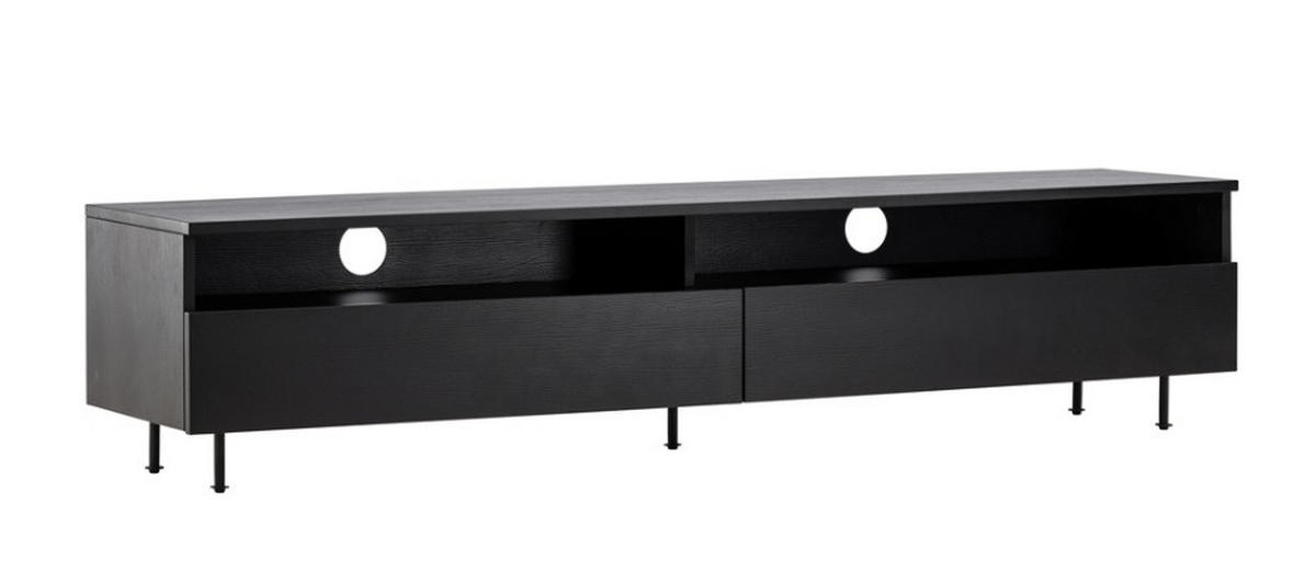 TV-BÄNK 160/40/40 cm  - svart, Design, metall/trämaterial (160/40/40cm) - Best Price