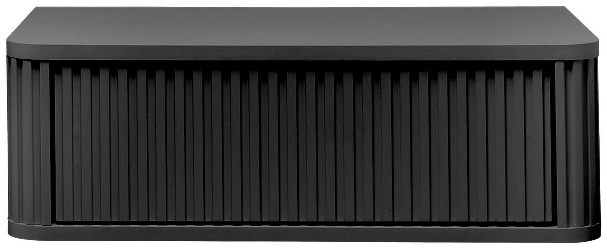 NACHTSCHRANK 63/21/38 cm  - Schwarz, KONVENTIONELL, Holzwerkstoff (63/21/38cm) - Chameo