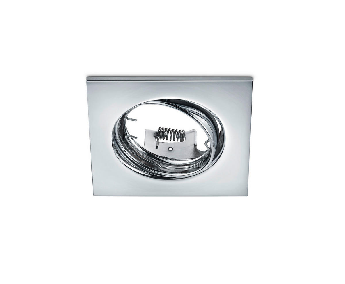 EINBAUSPOT JURA 8,0/8,0/7,0 cm   - Chromfarben, KONVENTIONELL, Metall (8,0/8,0/7,0cm) - Trio Leuchten