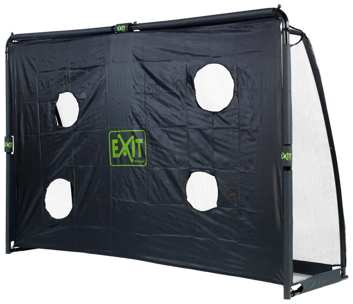 FUßBALLTOR EXIT FINTA - Schwarz, KONVENTIONELL, Kunststoff/Metall (300/200/200cm) - EXIT Toys