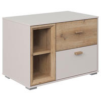 NACHTTISCH 60/42,7/38 cm  in Eichefarben, Sandfarben  - Sandfarben/Eichefarben, Modern, Holz/Holzwerkstoff (60/42,7/38cm) - Hom`in
