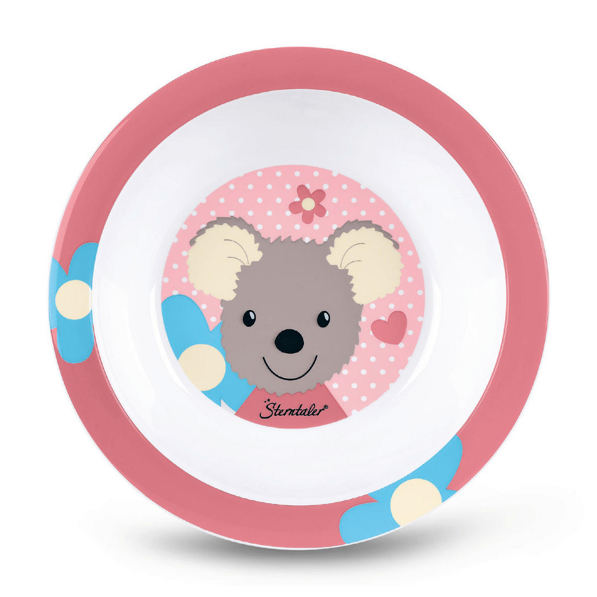 SET ZA BLAGOVANJE  Maus Mabel  - prljavo ružičasta, Basics, plastika (23,5/25/10cm) - Sterntaler