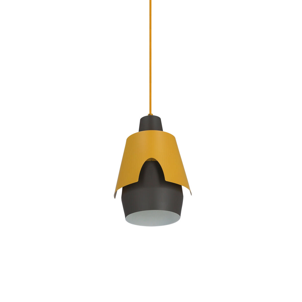 PENDELLAMPA Falun 22/22/150 cm  - grå/gul, Design, metall (22/22/150cm)
