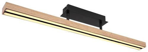 STROPNA LED-SVETILKA 24 W//3000 K/230 V/ - črna/opal, Design, kovina/umetna masa (81,5/7,5/14cm) - Globo
