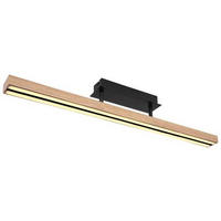 STROPNA LED-SVETILKA   24 W//3000 K/230 V/ - črna/opal, Design, kovina/umetna masa (81,5/7,5/14cm) - Globo