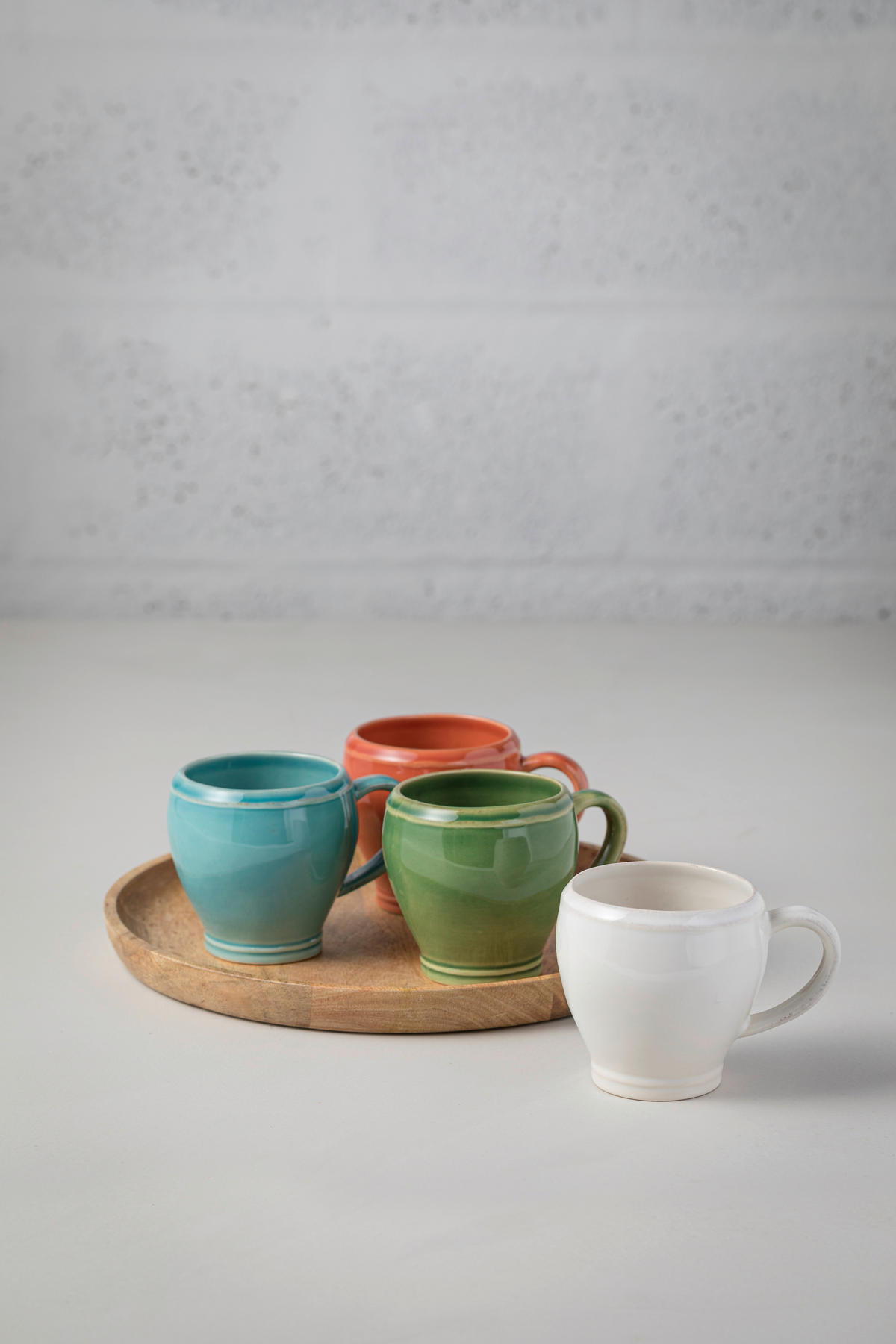 KOMBISERVICE Dunkelgrün FONTANA 5-teilig 1 Personen  - Dunkelgrün, Basics, Keramik - Costa Nova