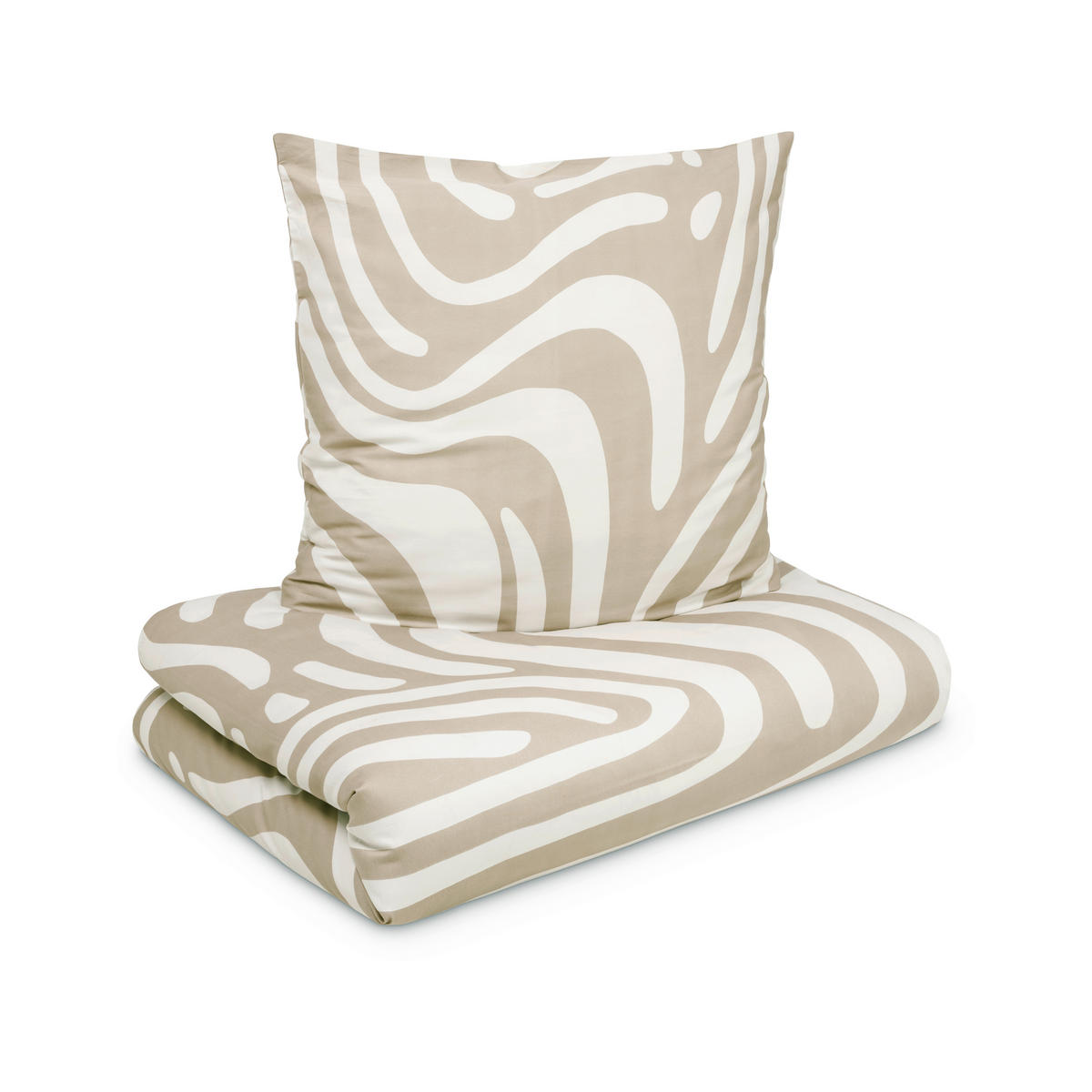 BETTWÄSCHE Makosatin 135/200 cm  - Beige, Basics, Textil (135/200cm) - S. Oliver