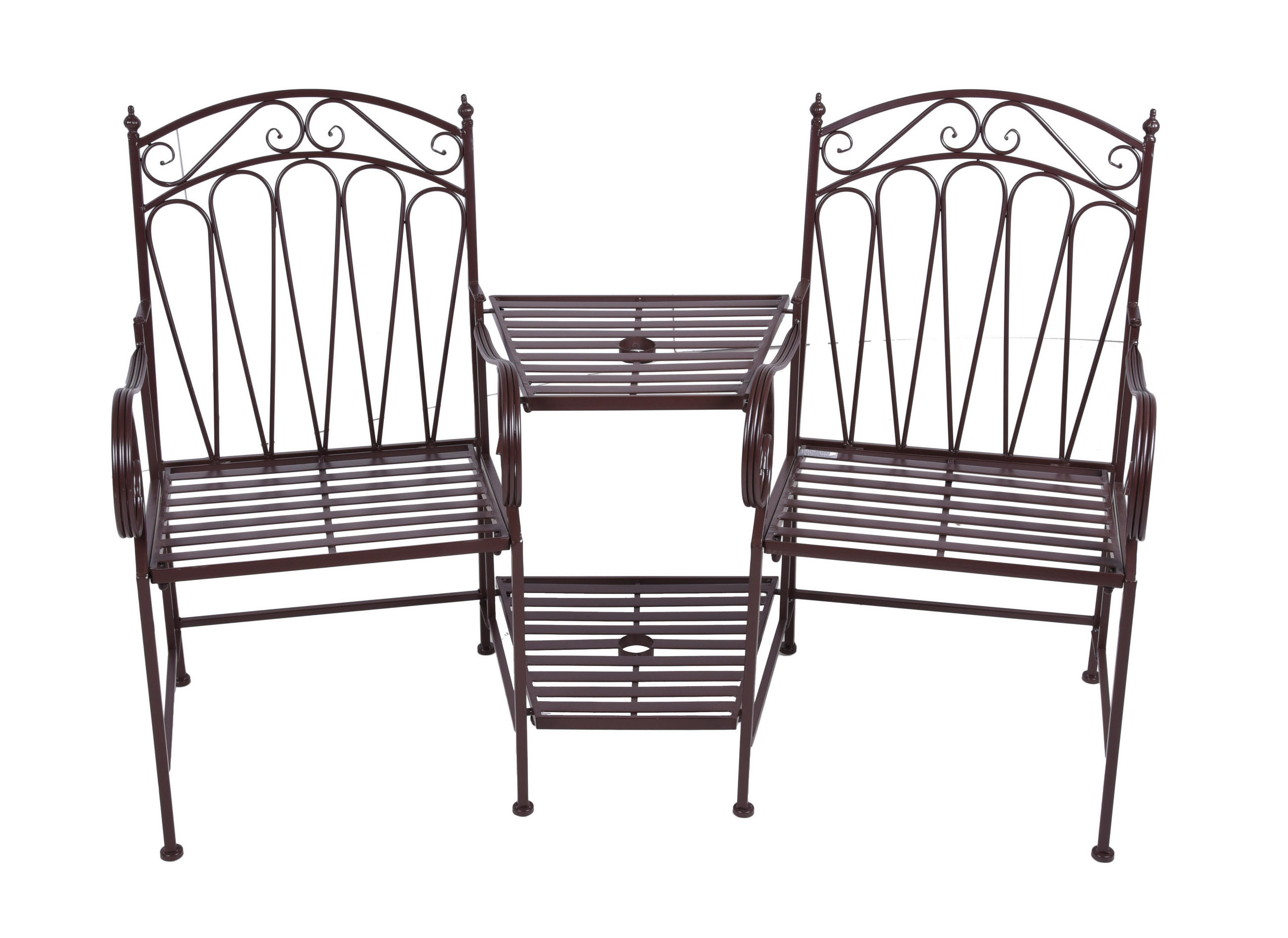 GARTENBANK 157/99,5/70,5 cm  in Rostfarben  - Rostfarben, Basics, Metall (157/99,5/70,5cm) - Gardenson