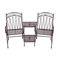 GARTENBANK 157/99,5/70,5 cm  Stahl  - Rostfarben, Basics, Metall (157/99,5/70,5cm) - Gardenson