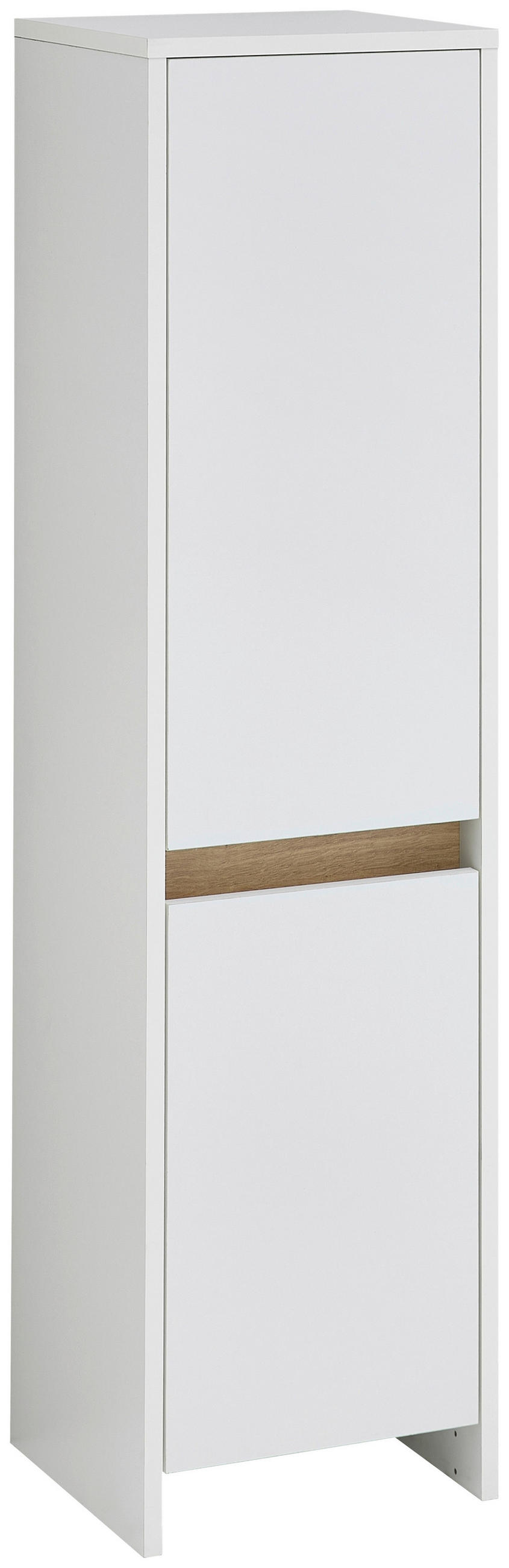 MIDISCHRANK 32,6/125,1/32,2 cm  - Eichefarben/Weiß, KONVENTIONELL, Holzwerkstoff (32,6/125,1/32,2cm) - Xora