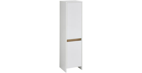 MIDISCHRANK 32,6/125,1/32,2 cm - Eichefarben/Weiß, KONVENTIONELL, Holzwerkstoff (32,6/125,1/32,2cm) - Xora