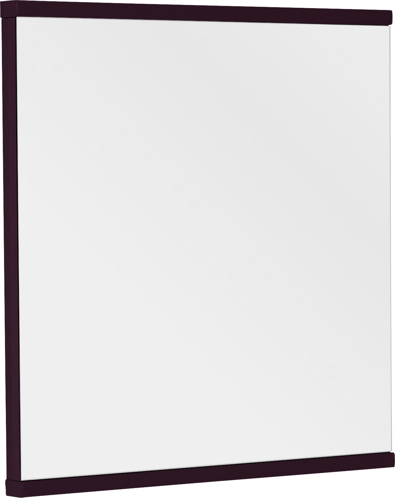 WANDSPIEGEL 75/75,6/4,6 cm  - Aubergine, Design, Glas/Holzwerkstoff (75/75,6/4,6cm) - Invivus