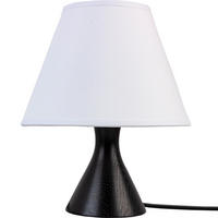 NACHTTISCHLEUCHTE 18/23 cm   - Schwarz/Grau, Design, Holz (18/23cm)