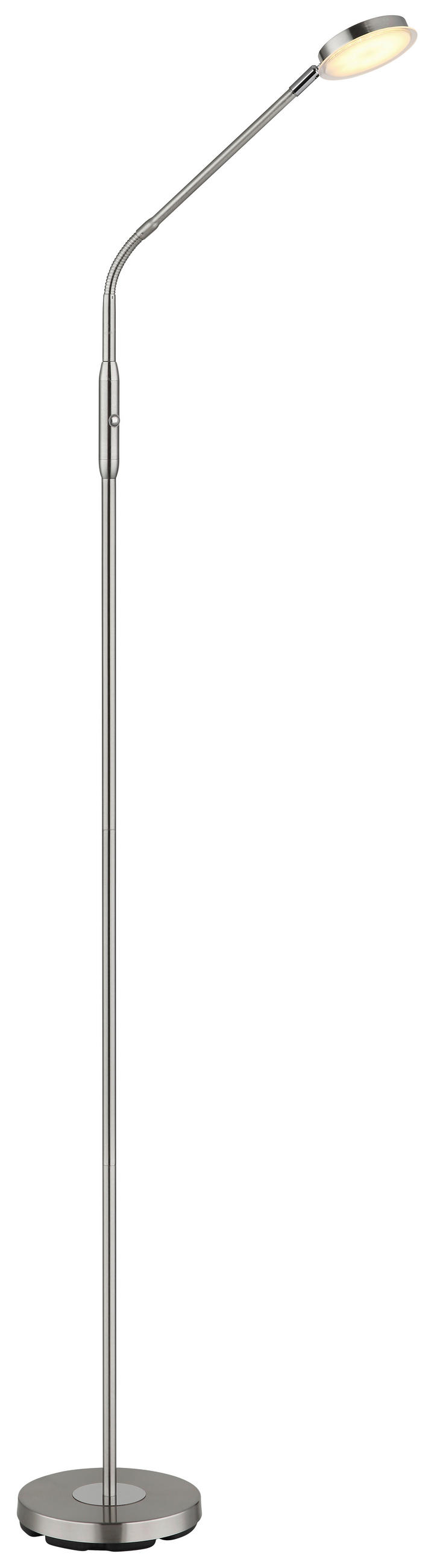 LED-STEHLEUCHTE 52/20/173 cm    - Klar/Schwarz, Design, Kunststoff/Metall (52/20/173cm) - Globo