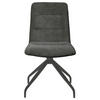 STUHL Webstoff Dunkelgrau  - Dunkelgrau/Schwarz, Design, Textil/Metall (50/90/63cm) - Carryhome