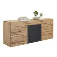 SIDEBOARD V-Alpin  in 192/82/51,6 cm  - Eichefarben/Anthrazit, Natur, Glas/Holz (192/82/51,6cm) - Voglauer