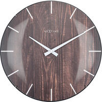 WANDUHR Braun 35/35/3 cm  - Braun, Basics, Glas (35/35/3cm) - Nextime