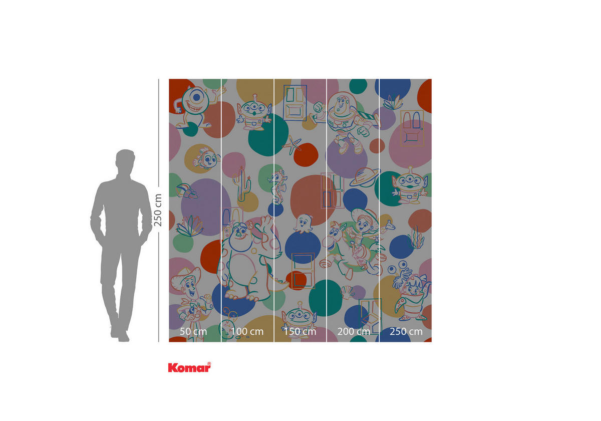 FOTOTAPETE MEMORIES  - Naturfarben, Design, Textil (250/250cm) - Disney