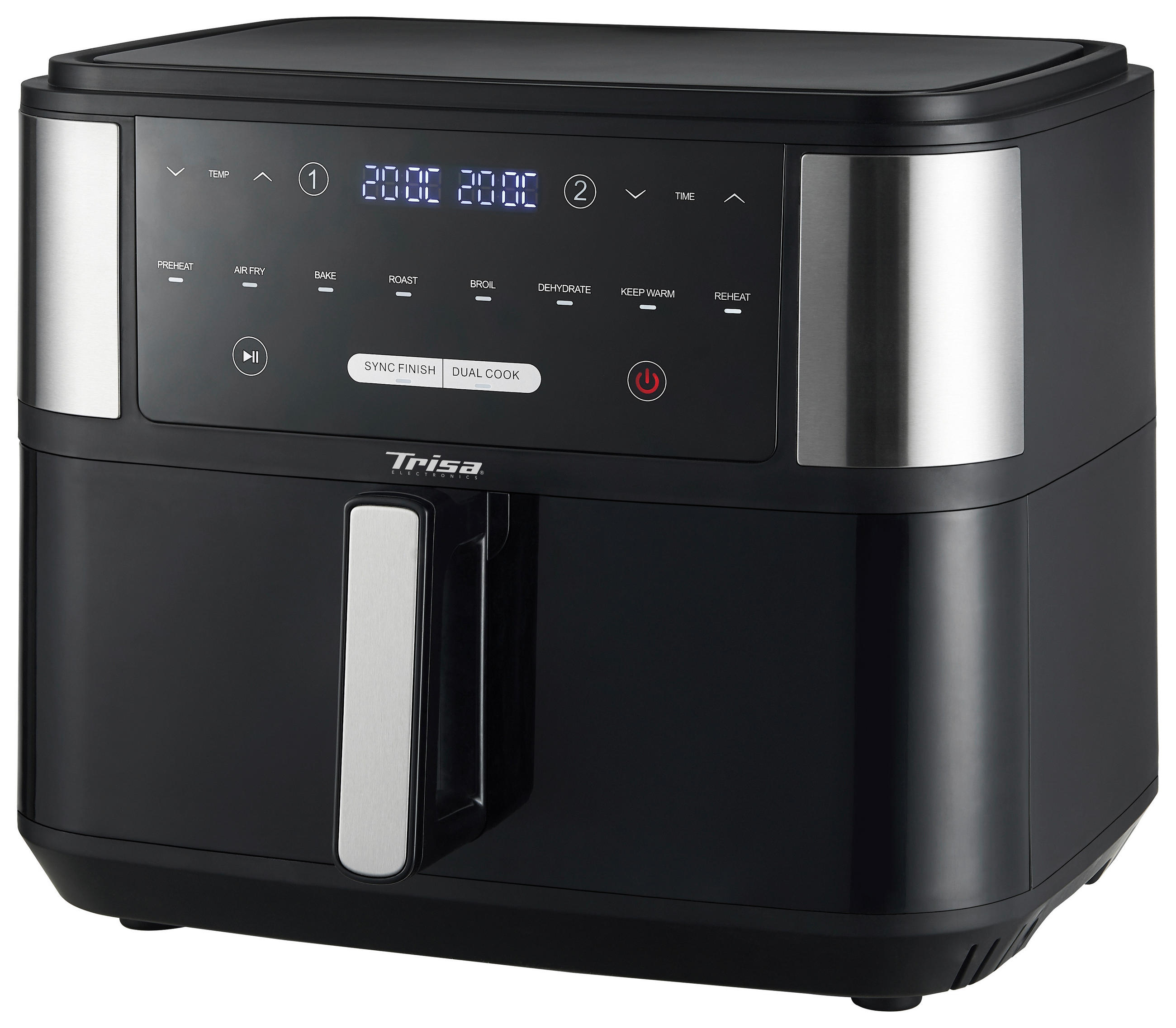 HEIßLUFTFRITTEUSE 10 l  - Schwarz, Basics, Kunststoff (36,1/32/40cm) - Trisa Electronics