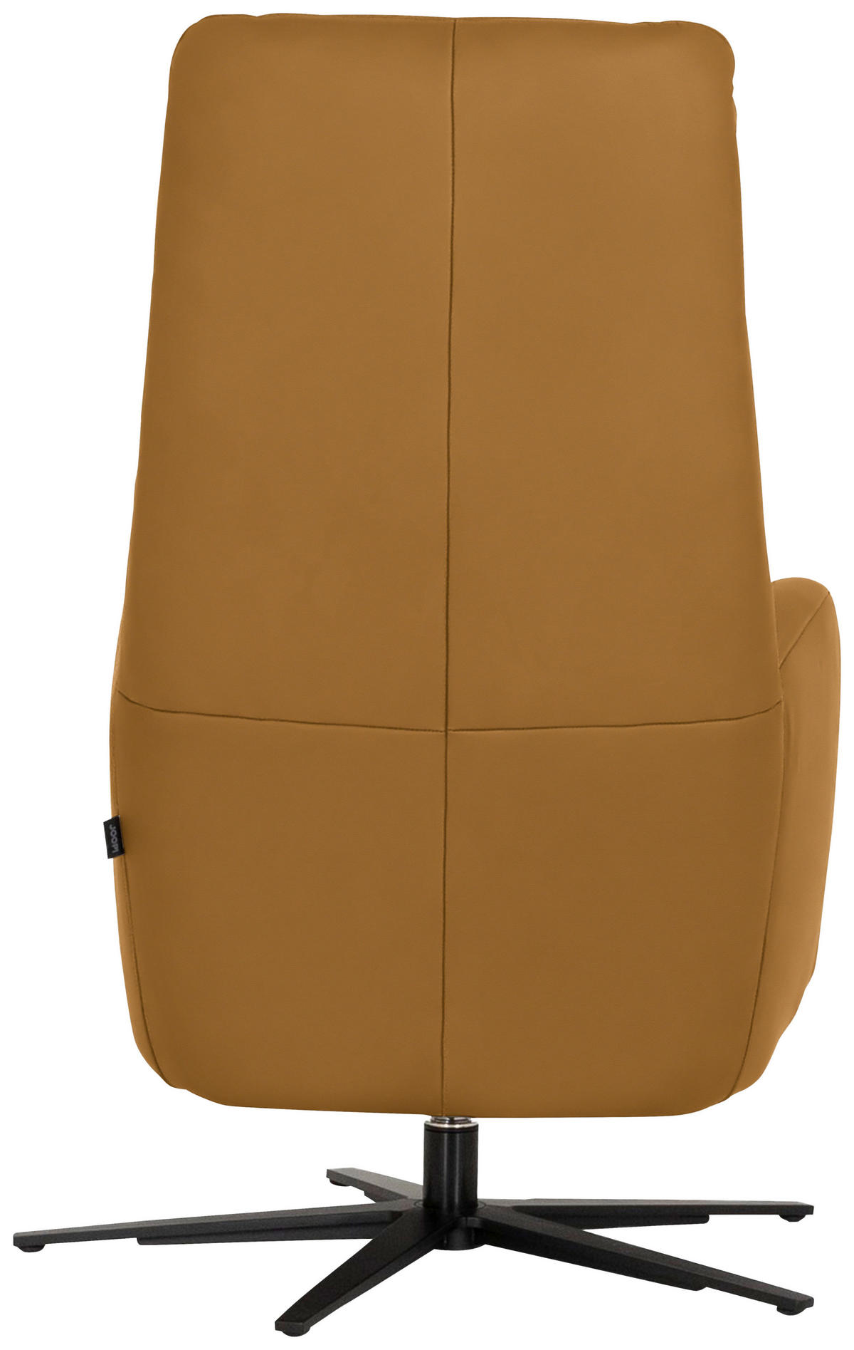 RELAXSESSEL Leder Senfgelb  - Senfgelb/Schwarz, Modern, Leder/Metall (66/110/83cm) - Joop!