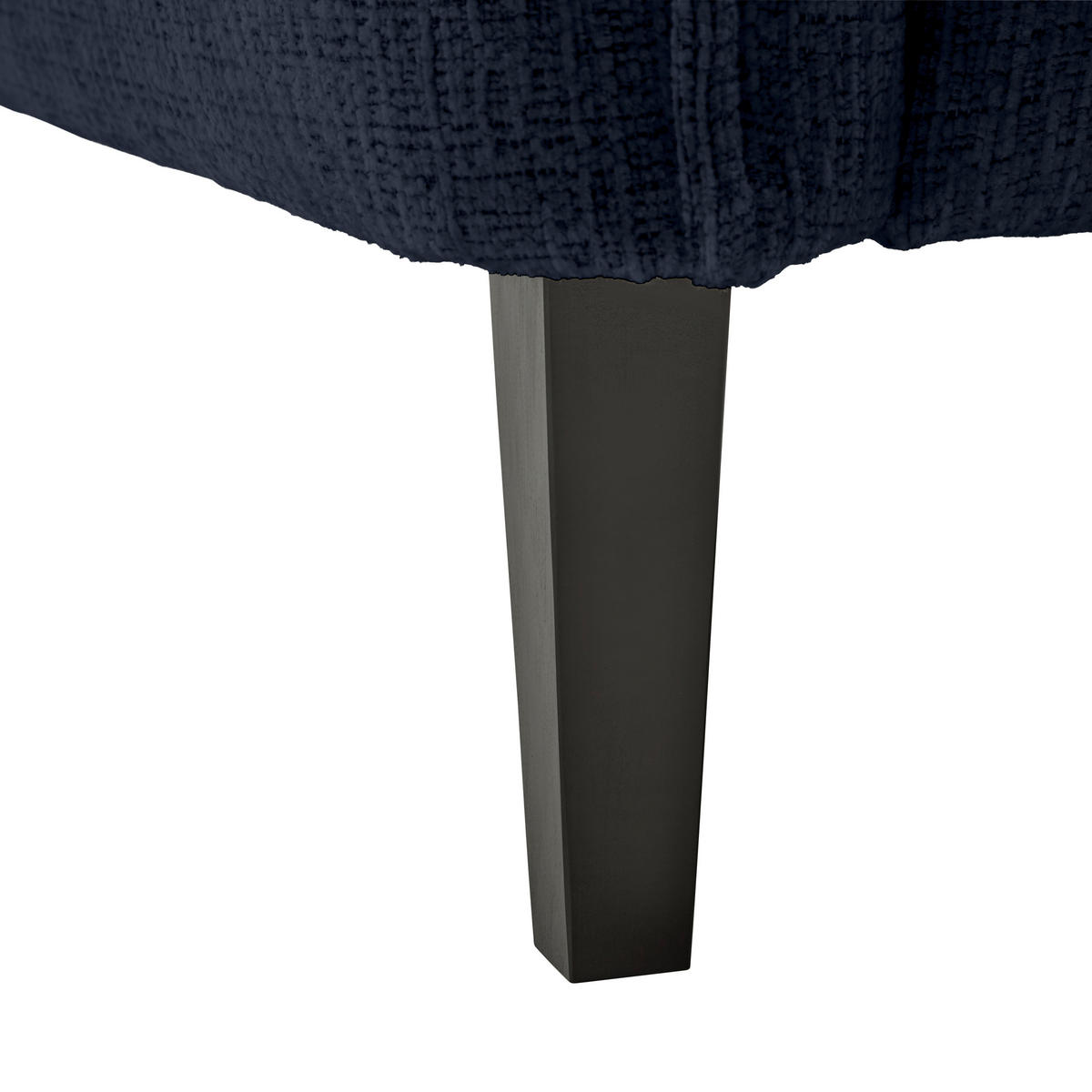 3-SITS SOFFA i vävt tyg mörkblå  - svart/mörkblå, Modern, trä/textil (183/85/92cm) - MID.YOU