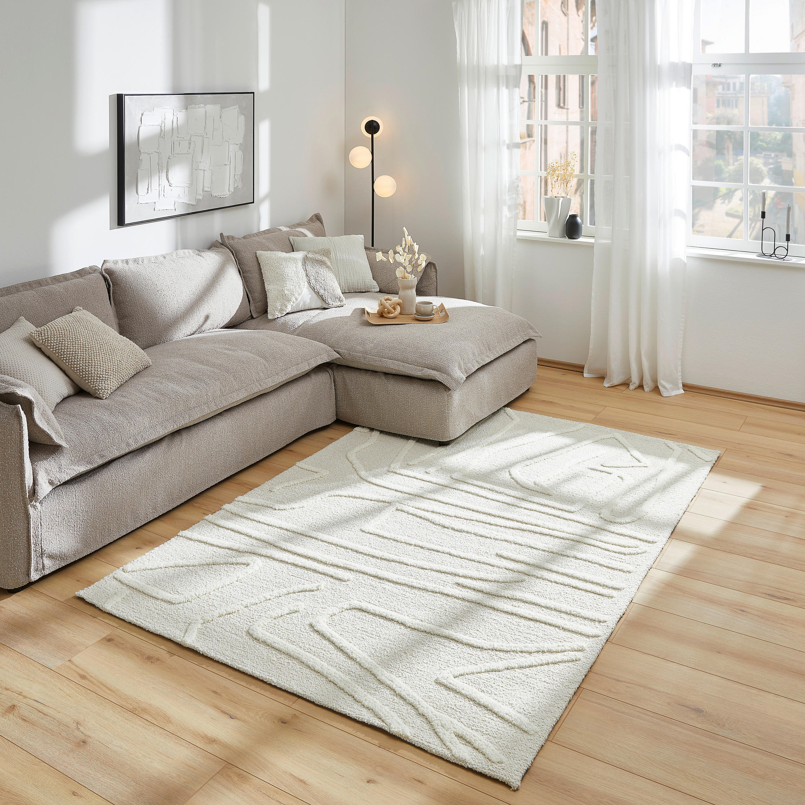 WEBTEPPICH 160/230 cm Naturfarben  - Naturfarben, Design, Textil (160/230cm) - Novel