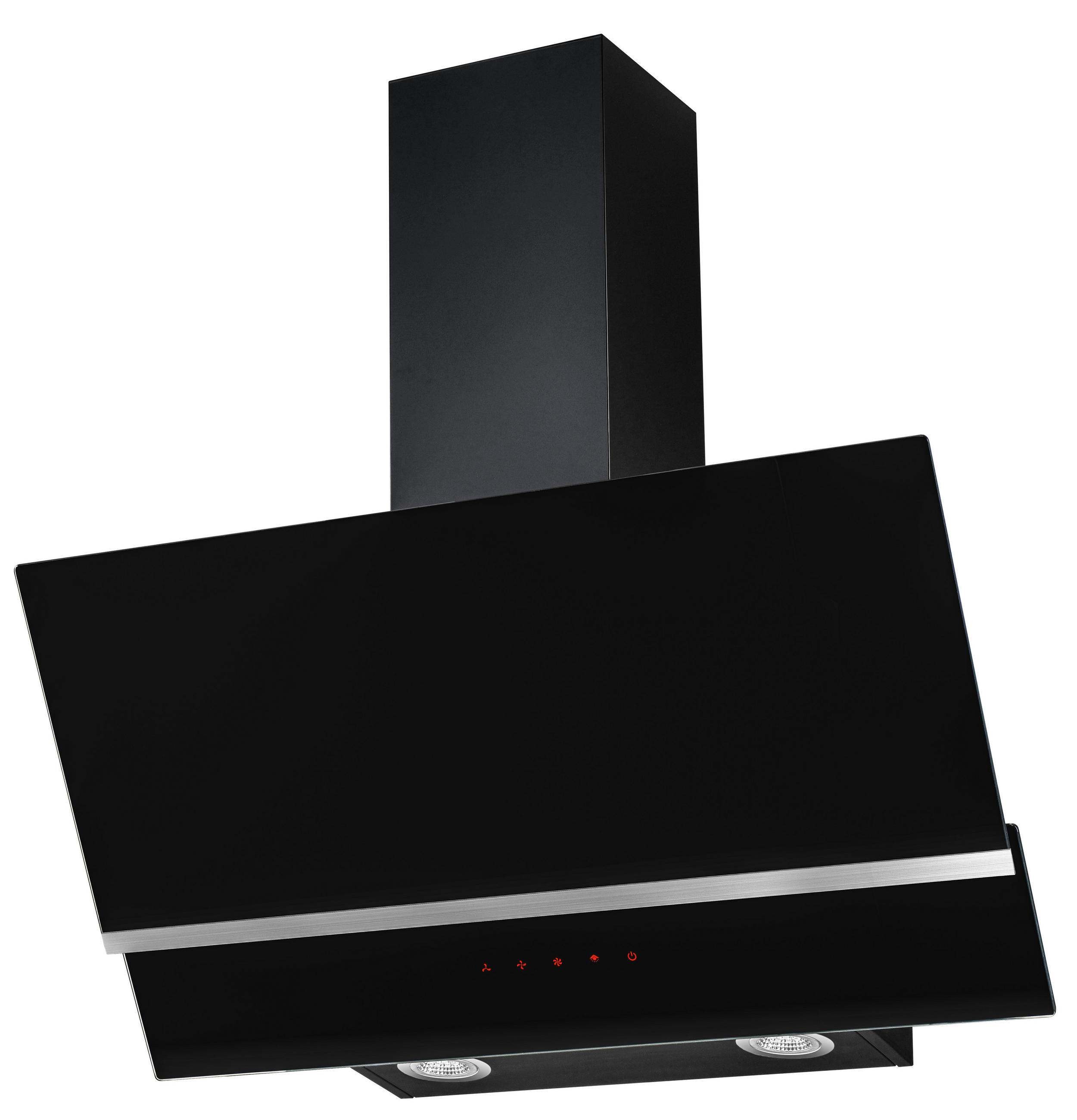 DUNSTABZUGSHAUBE 60262  - Edelstahlfarben/Schwarz, Basics, Glas/Metall (90/75,8-113,8/37,8cm) - Mican