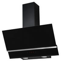 DUNSTABZUGSHAUBE 60262  - Edelstahlfarben/Schwarz, Basics, Glas/Metall (90/75,8-113,8/37,8cm) - Mican