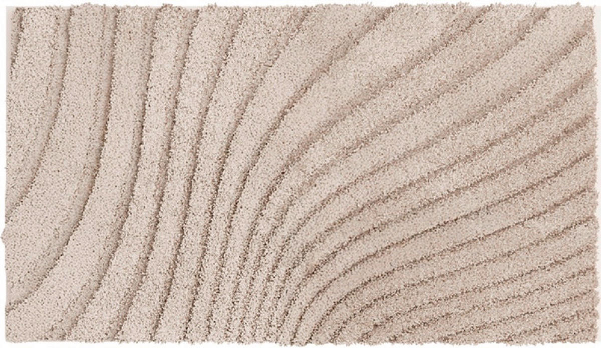 BADEMATTE Beige 60/100 cm  - Beige, Basics, Kunststoff/Textil (60/100cm) - Grund