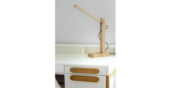 LED-SCHREIBTISCHLEUCHTE 45/12/50 cm   - Eichefarben, Natur, Holz (45/12/50cm) - Dieter Knoll