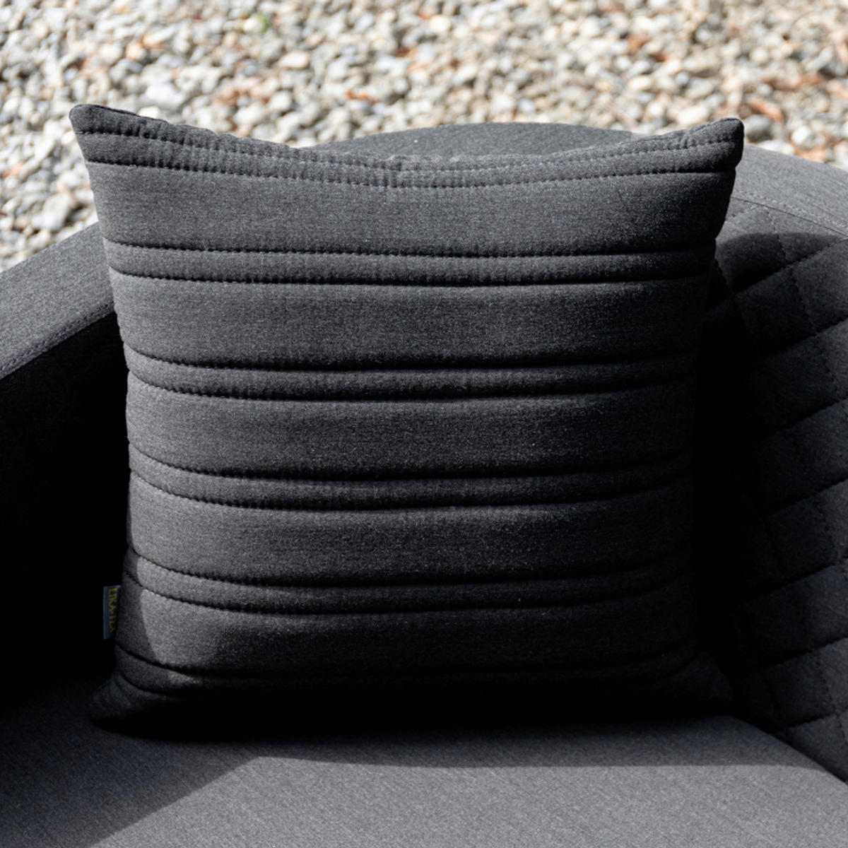 OUTDOOR-KISSEN  - Anthrazit, MODERN, Textil (45/45cm) - Gardenson