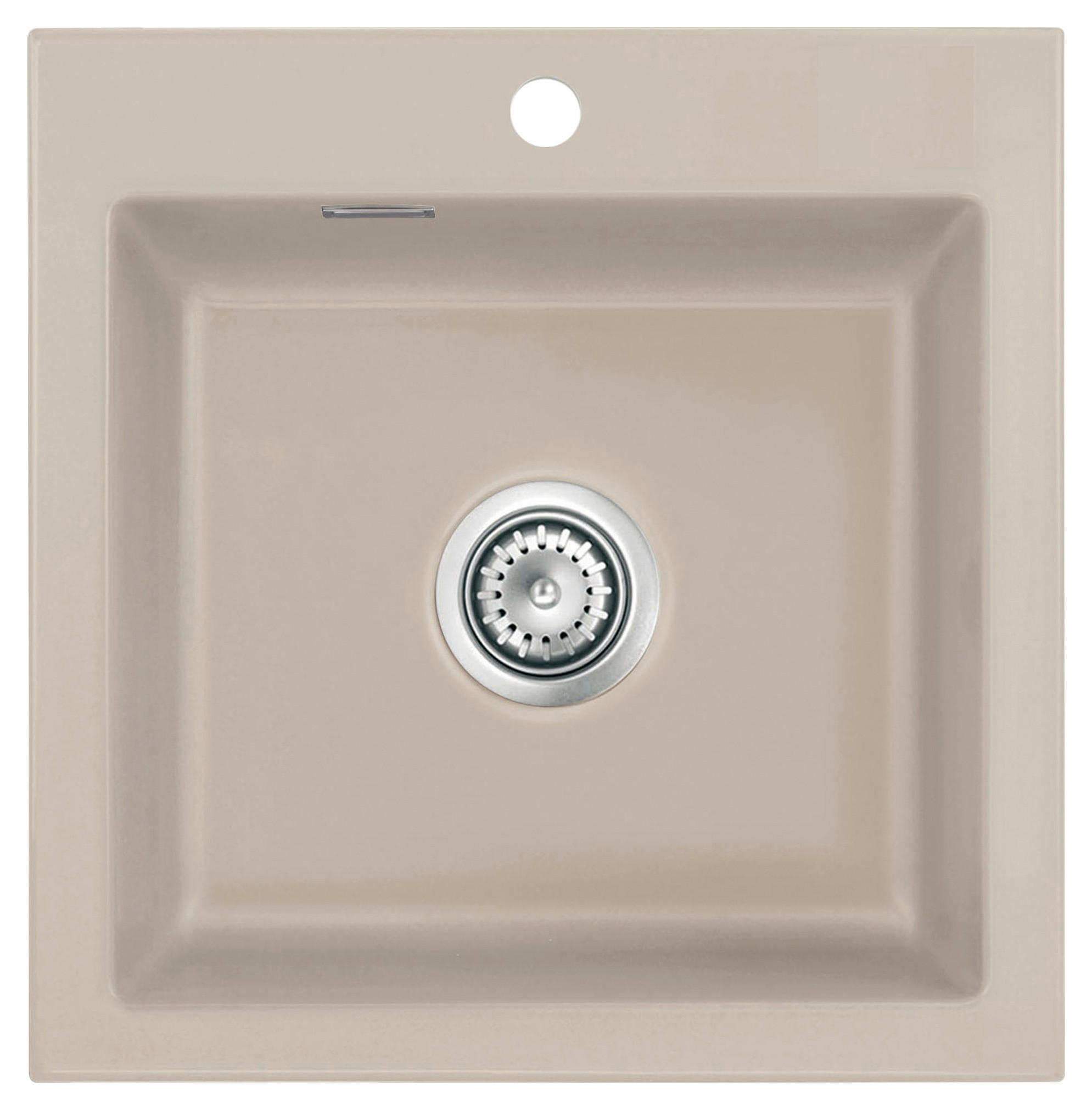 SPÜLE Mera 51 / 50010123  - Fango, Basics, Keramik (51/51/20cm) - Systemceram