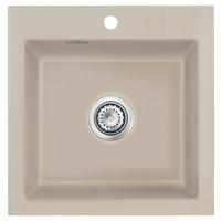 SPÜLE Mera 51 / 50010123  - Fango, Basics, Keramik (51/51/20cm) - Systemceram