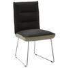 STUHL  in Stahl Flachgewebe  - Edelstahlfarben/Greige, Design, Textil/Metall (49/93/59cm) - Dieter Knoll